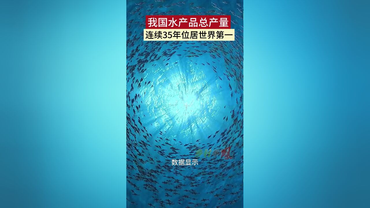 我国水产品总产量 连续35年世界第一