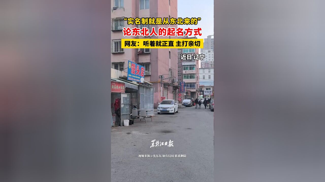 “实名制就是从东北来的” 论东北人的起名方式