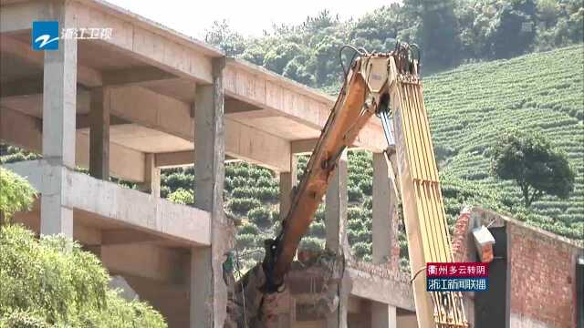 报道反馈 安吉——处置违法占用林地建设行为