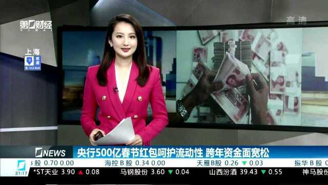 央行500亿春节红包呵护流动性 跨年资金面宽松