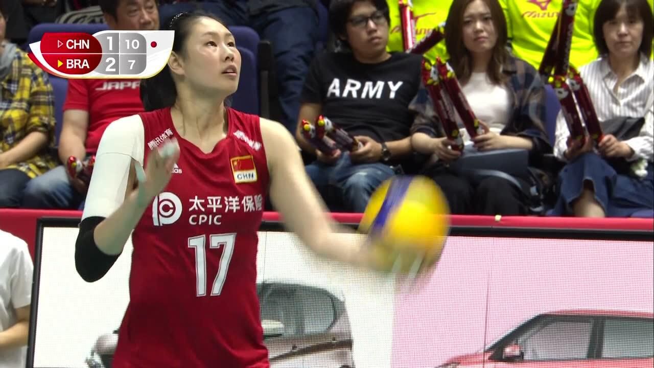 【回放】2019女排世界杯:中国vs巴西 第4局