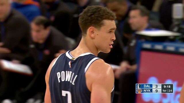 NBA常规赛：独行侠vs尼克斯第1节中文解说回放