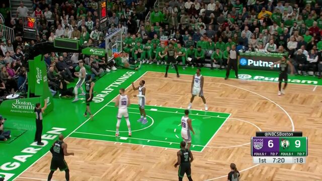 有点儿杜兰特的风采！塔图姆体前变向突破上篮2+1