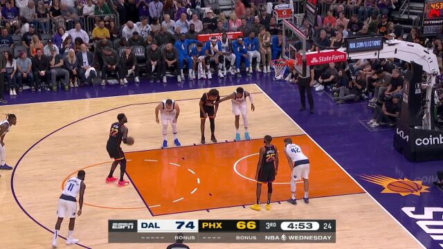 NBA常规赛：独行侠vs太阳中文解说全场回放