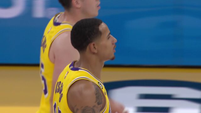 NBA季前赛：湖人vs勇士第2节英文原声回放