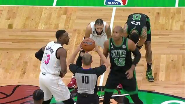 NBA常规赛：热火vs凯尔特人第1节英文原声回放
