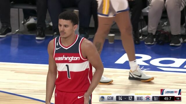 NBA季前赛：勇士vs奇才第1节中文解说回放