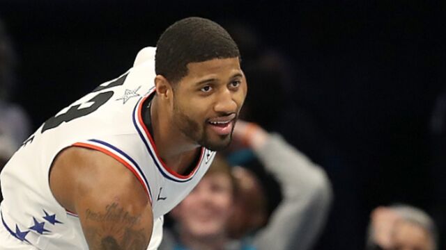 2019NBA全明星乔治集锦 狂砍20分上演360°超级陀螺斩