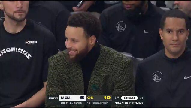 NBA常规赛：灰熊vs勇士张卫平&管泽元解说 全场回放