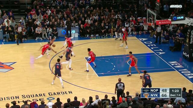 鹈鹕vs尼克斯英文原声全场回放