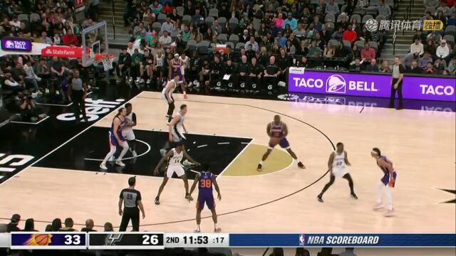 太阳vs马刺第2节英文原声回放