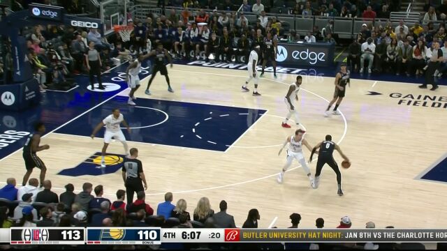  NBA常规赛：快船vs步行者第4节英文原声回放