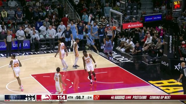 看出来是不想赢了 莫兰特行进间妙传助攻蒂尔曼飞身暴扣锁定胜局