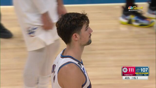 NBA常规赛：快船vs奇才第4节原声解说回放