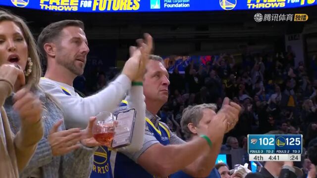 NBA常规赛：雷霆vs勇士英文原声全场回放