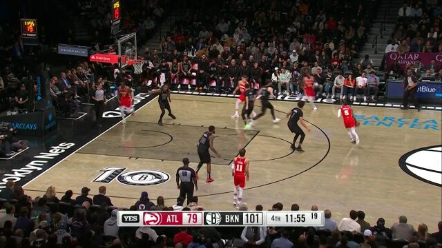 老鹰vs篮网第4节英文原声回放