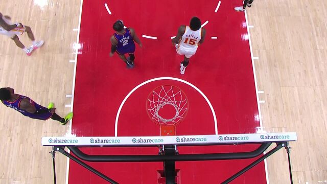 NBA常规赛：太阳vs老鹰第4节英文原声回放