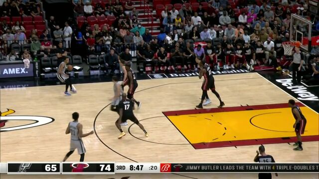 回顾热火vs马刺交战记录 巴特勒能否率队取得四连胜