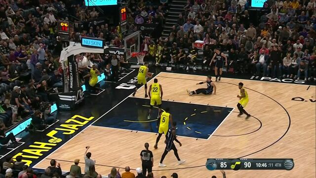 魔术vs爵士第4节英文原声回放