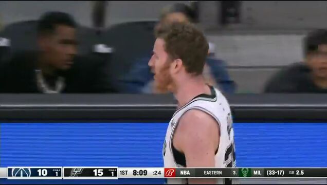 NBA常规赛：奇才vs马刺中文解说全场回放