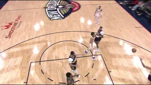 NBA常规赛：老鹰vs鹈鹕第4节英文原声回放