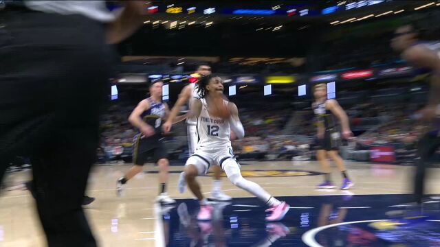 灰熊130-112步行者 莫兰特逆天发挥三节打卡迎九连胜