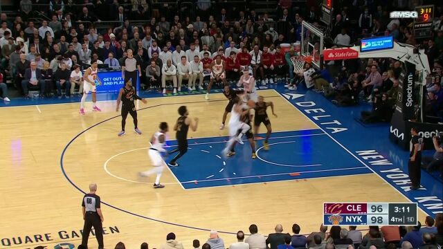 NBA常规赛：骑士vs尼克斯英文原声全场回放
