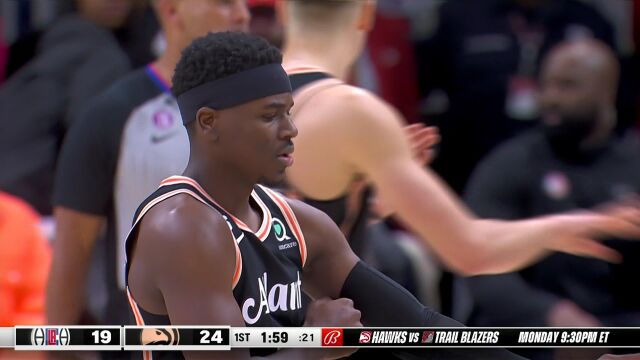 快船vs老鹰第1节中文解说回放