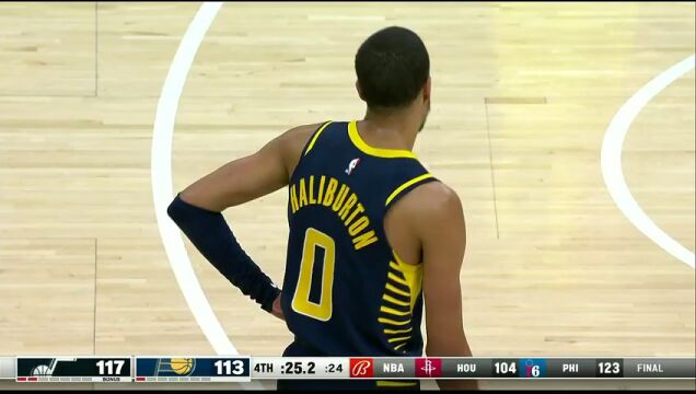 爵士vs步行者第4节英文原声回放