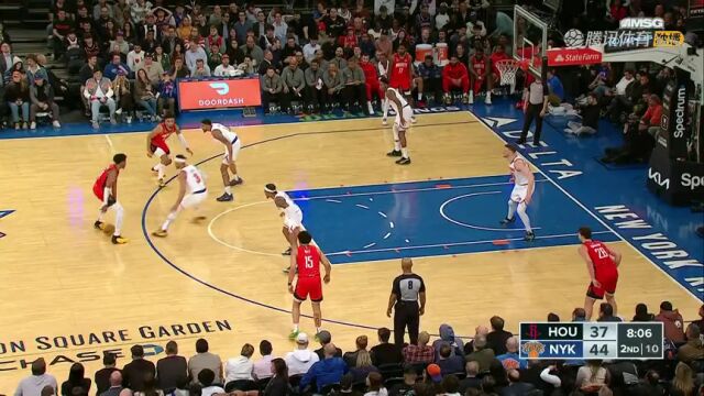 火箭vs尼克斯第2节英文原声回放