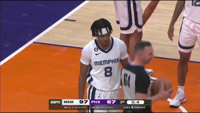 NBA常规赛：灰熊vs太阳英文原声全场回放
