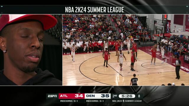 老鹰vs掘金第2节中文解说回放