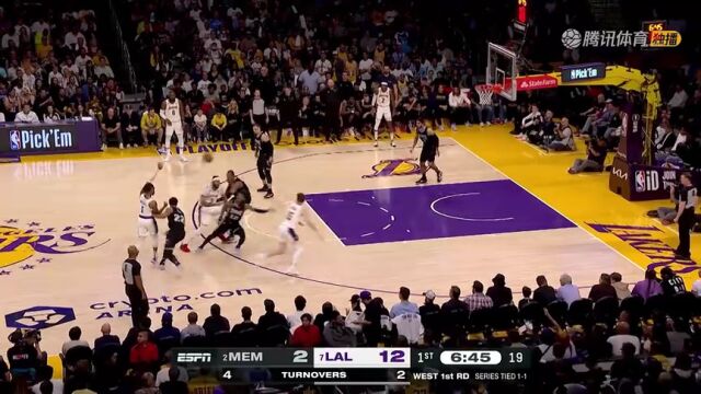 灰熊vs湖人第1节中文解说回放