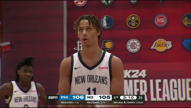 76人vs鹈鹕第4节英文原声回放