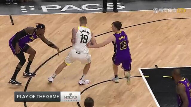 NBA常规赛：湖人vs爵士第4节英文原声回放