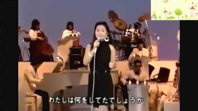 1986邓丽君在日本的演出,漂亮长发,美丽动人!