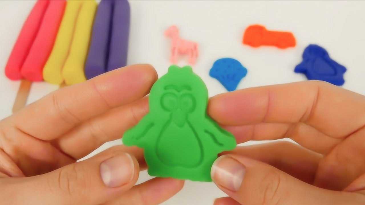 儿童益智故事：用橡皮泥制作小企鹅，小朋友们你们会不会呢？