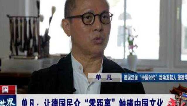 单凡:让德国民众“零距离”触碰中国文化