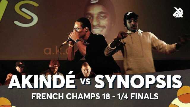 AKINDE vs SYNOPSIS French Beatbox Championship 2018 8强赛