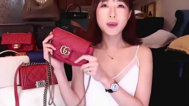 时尚秀:万元以内的女包单品分享,Gucci古驰红色包包,经典入门款