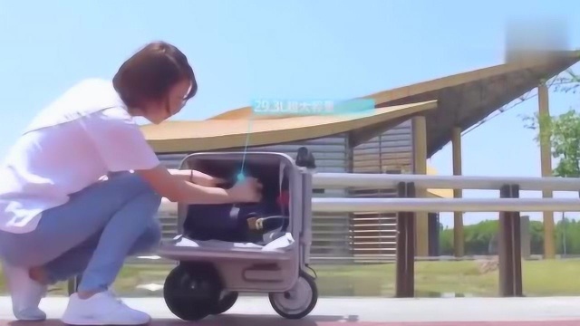 Airwheel爱尔威智能跟随电动行李箱,再也不用长时间用手拖动啦!