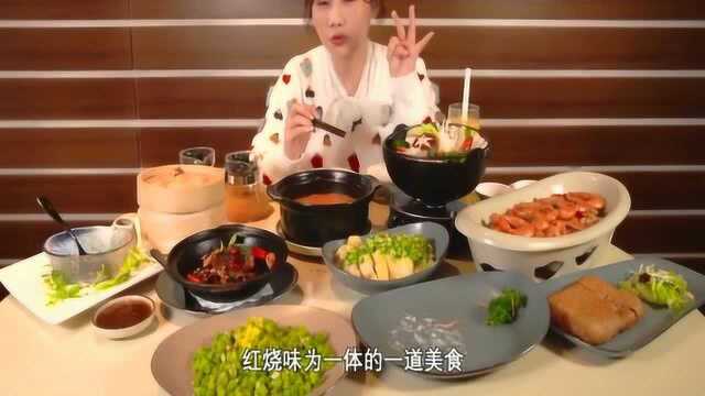 大胃王密子君:吃一大桌台湾味的美食,看的流口水