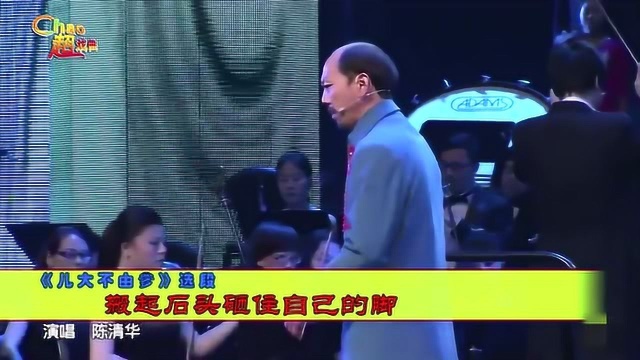 演员陈清华,演唱河南豫剧《儿大不由爹》搬起石头砸住自己的脚