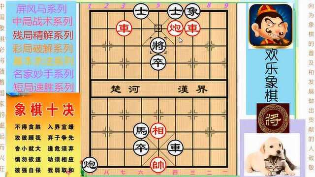 李德林编著《象棋杀着大全》视频精讲版第24章:双车双炮类合集上