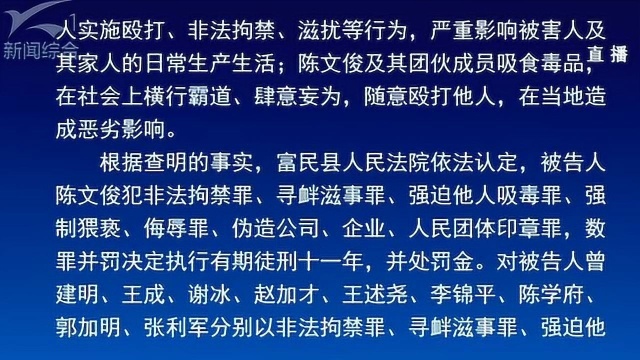 昆明市扫黑除恶专项斗争典型案件 陈文俊等10人恶势力犯罪集团案