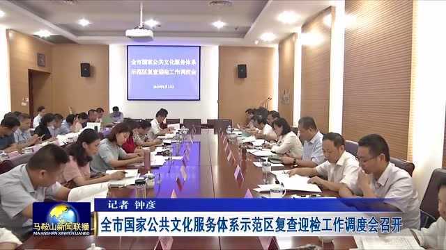 马鞍山市国家公共文化服务体系示范区复查迎检工作调度会召开