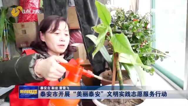 泰安市开展“美丽泰安”文明实践志愿服务行动