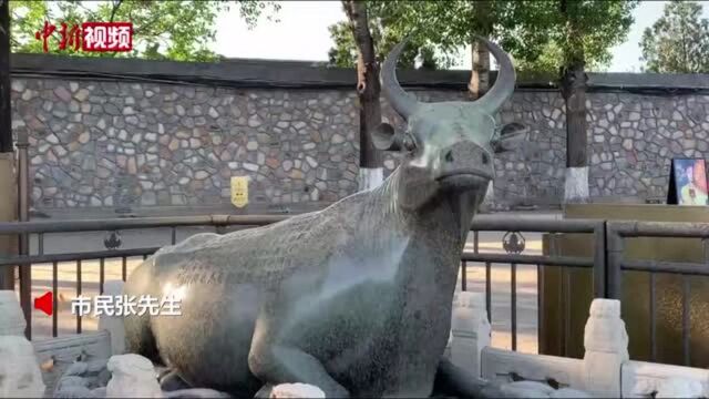 北京夜间遭遇“沙尘雨”洗礼颐和园铜牛变“梅花牛”