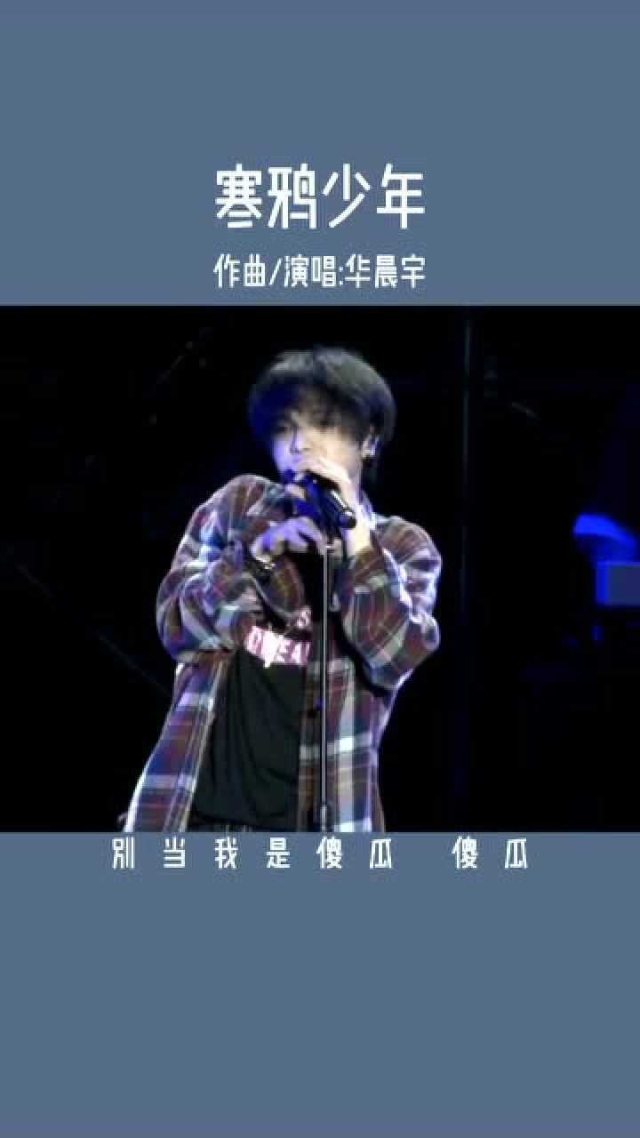 华晨宇寒鸦少年,别当我是傻瓜,傻瓜,傻瓜