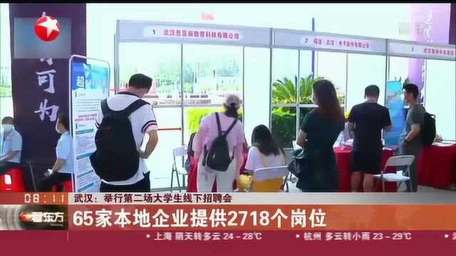 武汉:举行第二场大学生线下招聘会